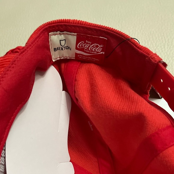 NWT - Brixton x Coca Cola Have a Good Day Unisex 5-Panel Corduroy Cap - Picture 5 of 8